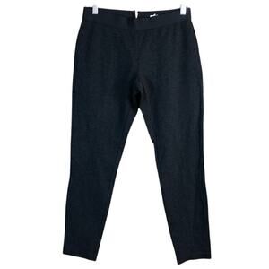J Crew Womens Pants Heathered Gray Mid Rise Pixie Back Zip Leggings Stretch 8R